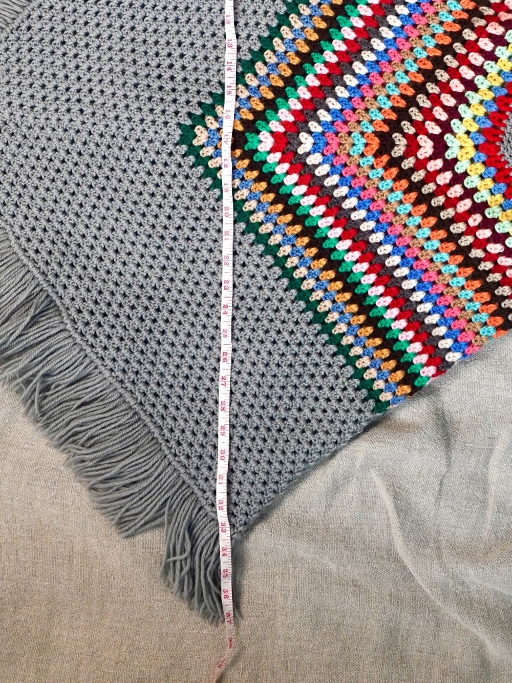 Hand Crocheted Poncho - Picture 5 of 7